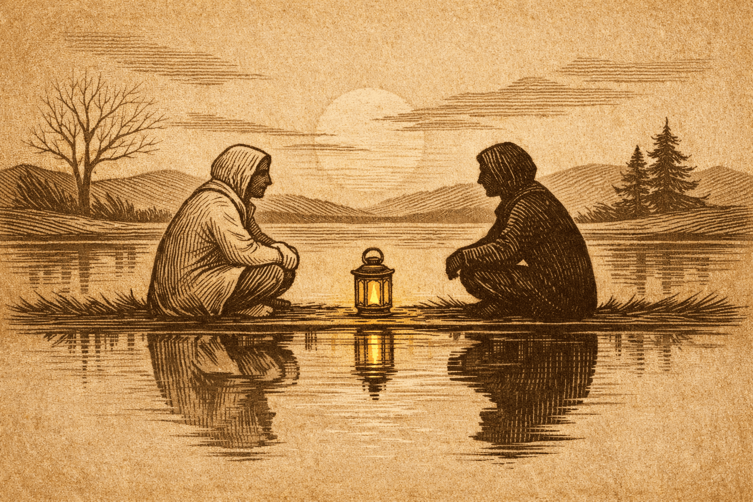 Shadow motif illustration