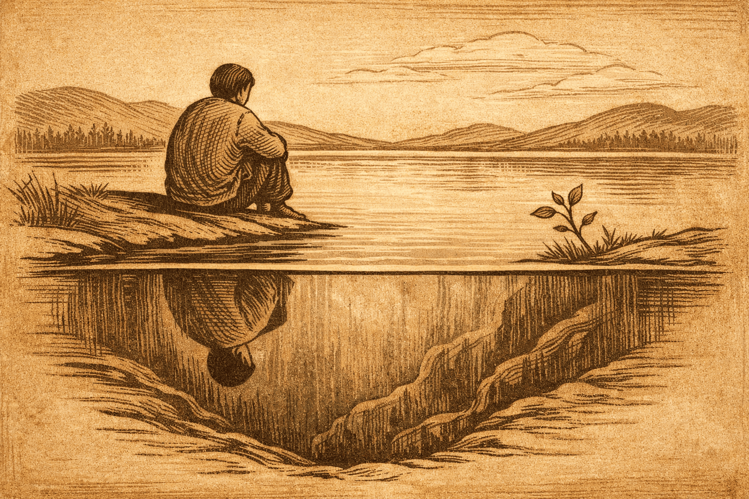 Water / Depths motif illustration